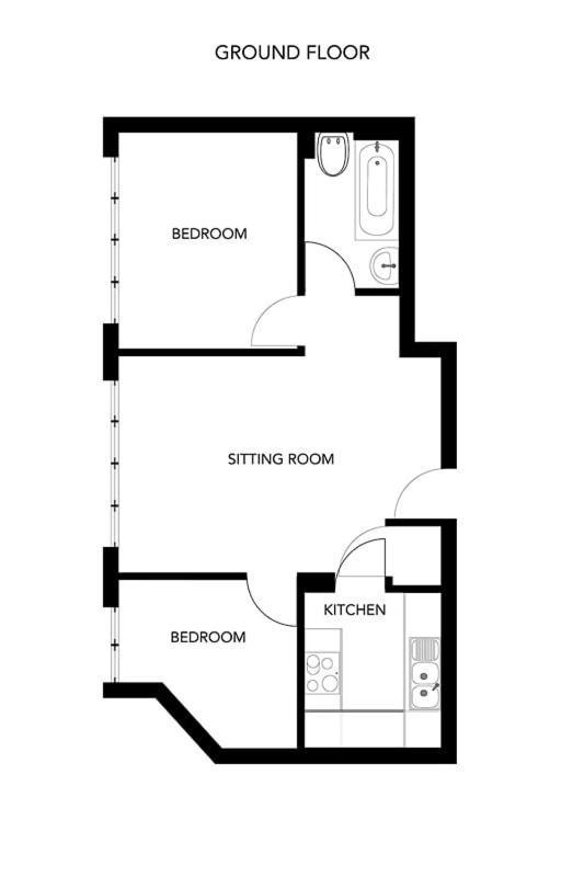Contemporary City Centre Apartment With Parking バース エクステリア 写真